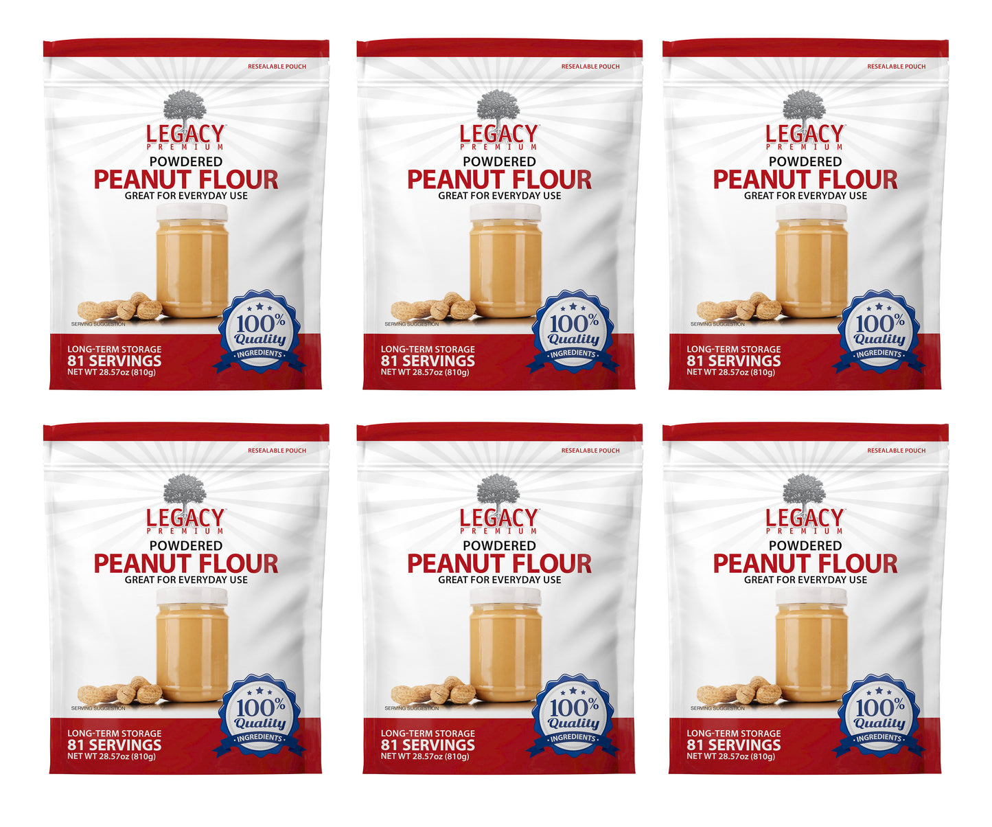 81 Serving Powdered Peanut Butter Pouch