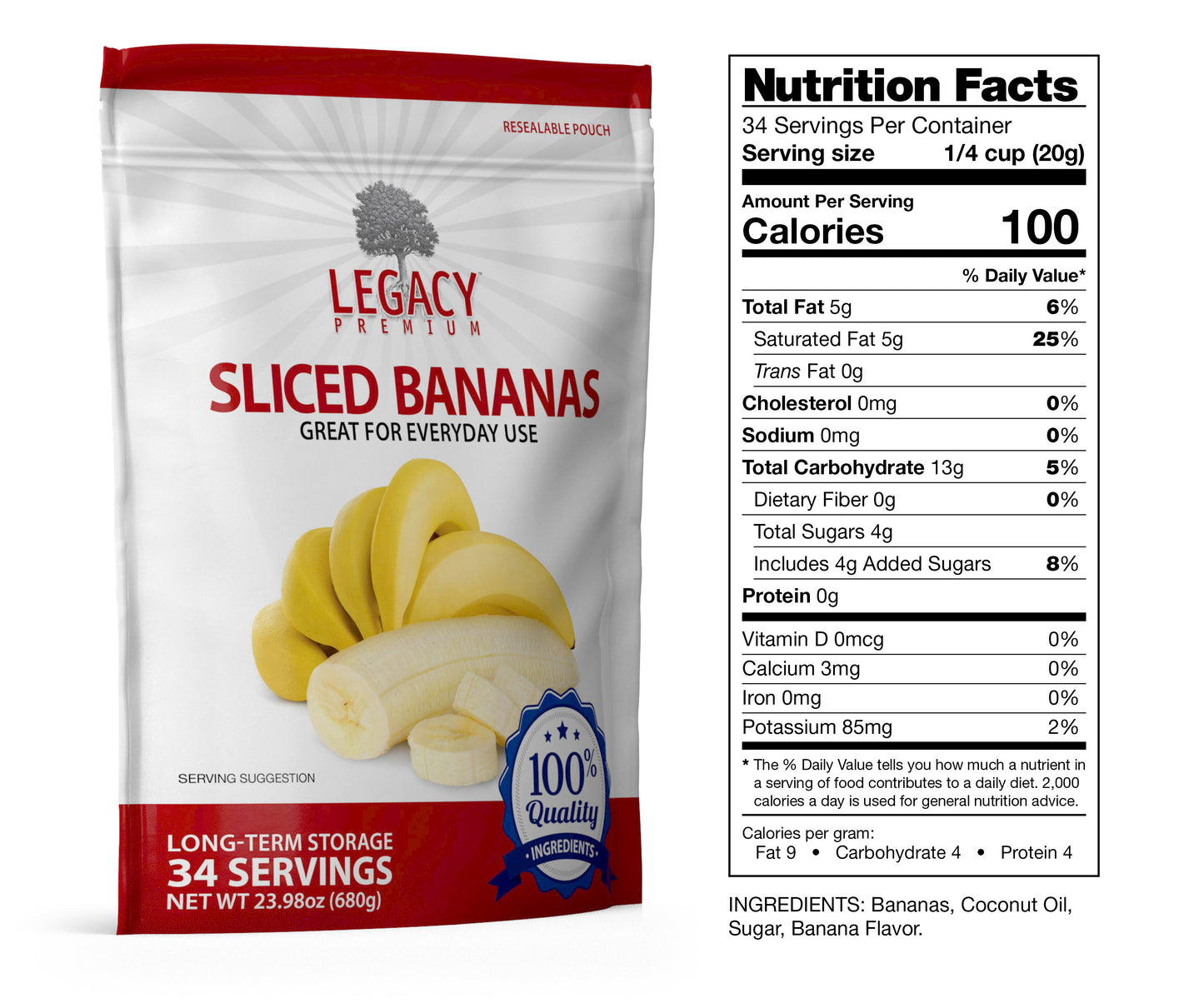 34 Serving Dehydrated Banana Chips Pouch