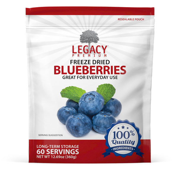 60 Serving Freeze Dried Blueberries Pouch
