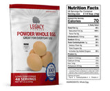 48 Whole Powdered Eggs Pouch