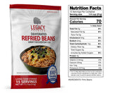 15 Serving Freeze Dried Refried Beans