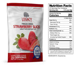 22 Servings Freeze Dried Strawberries Pouch